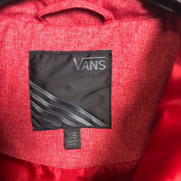 Vans Red puffer jacket - size XS - Picture 3 of 5